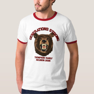 Bär “Generationen Stark” Benutzerdefinierte Famili T-Shirt