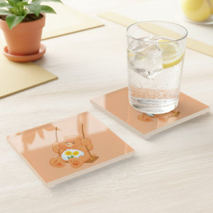 Bär Glas Untersetzer