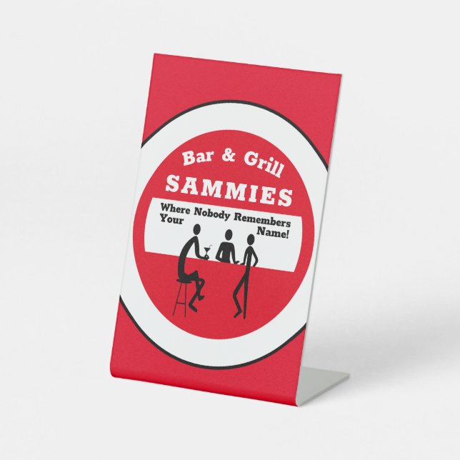 Bar-Grill-Bar Sockelschild (Vorderseite)