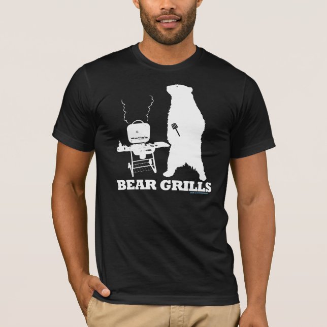 Bär grillt T-Shirt (Vorderseite)