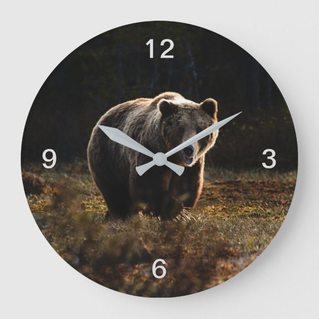 Bär Große Wanduhr (Vorderseite)