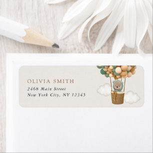 Bär, Grüne Balloons, Heißluftballon, Babydusche