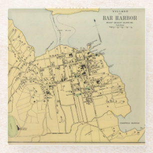 Bar-Hafen Glasuntersetzer