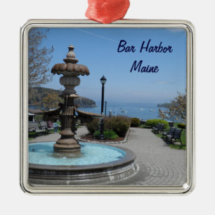Bar-Hafen, Maine Silbernes Ornament