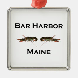 Bar-Hafen Maine Silbernes Ornament