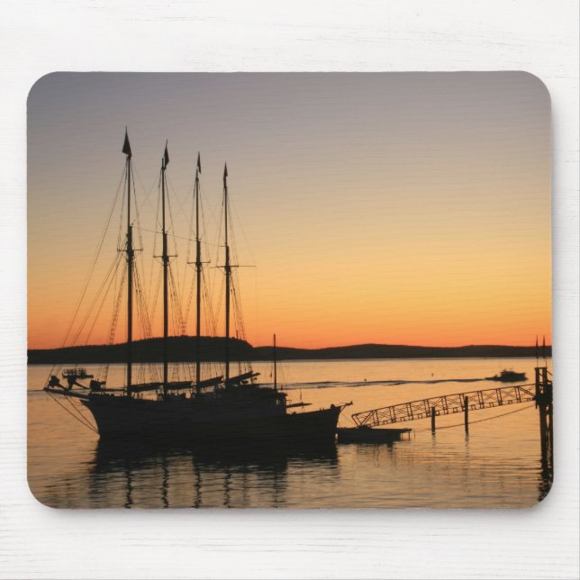 Bar-Hafen-Sonnenaufgang Mousepad (Vorne)