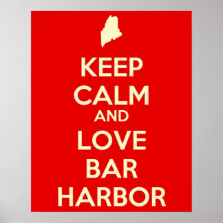 Bar Hafen von Calm und Liebe behalten Poster