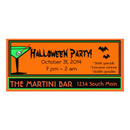 Bar-Halloween-Party Werbekarte