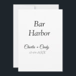 Bar Harbor Junggeselinnen-Abschied Hochzeit von Br Einladung<br><div class="desc">Entwurf</div>