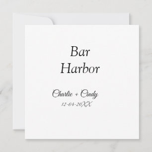 Bar Harbor Junggeselinnen-Abschied Hochzeit von Br Feiertagskarte