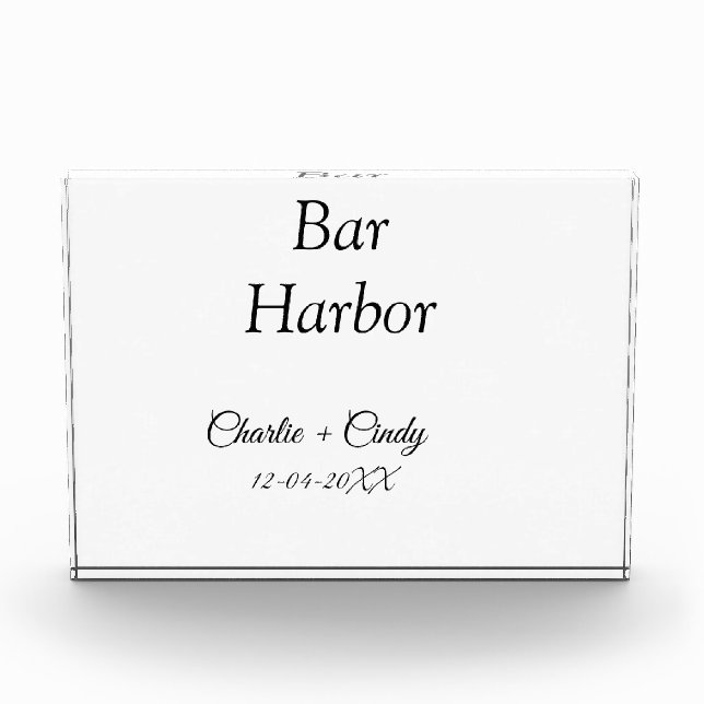 Bar Harbor Junggeselinnen-Abschied Hochzeit von Br Fotoblock (Vorderseite)