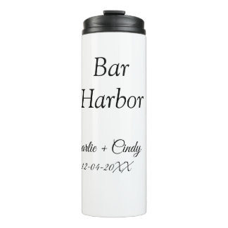 Bar Harbor Junggeselinnen-Abschied Hochzeit von Br Thermosbecher