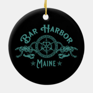 BAR HARBOR MAINE KEEPSAKE SOUVENIR URLAUB KERAMIK ORNAMENT