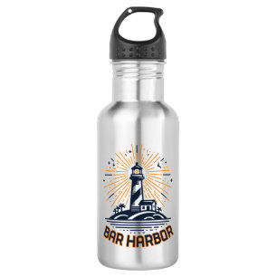 Bar Harbor Maine Leuchtturm Sonnenaufgang Edelstahlflasche