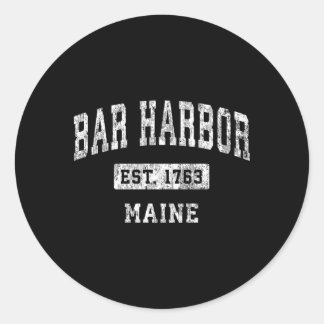 Bar Harbor Maine Me Etablierte Sportarten Runder Aufkleber
