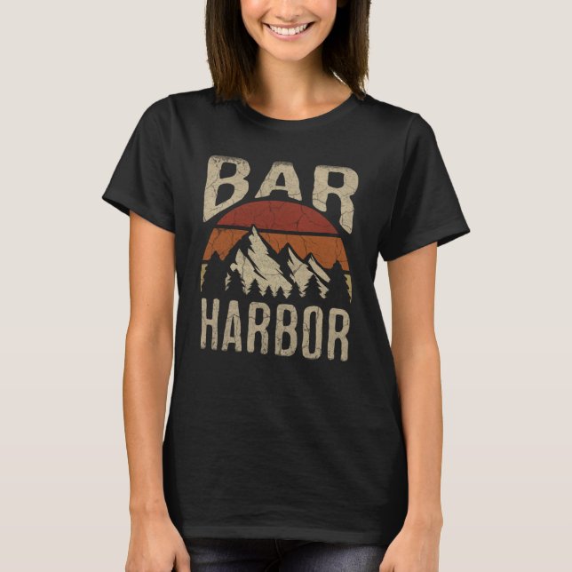 Bar Harbor Maine Nature Hiking Outdoors T-Shirt (Vorderseite)