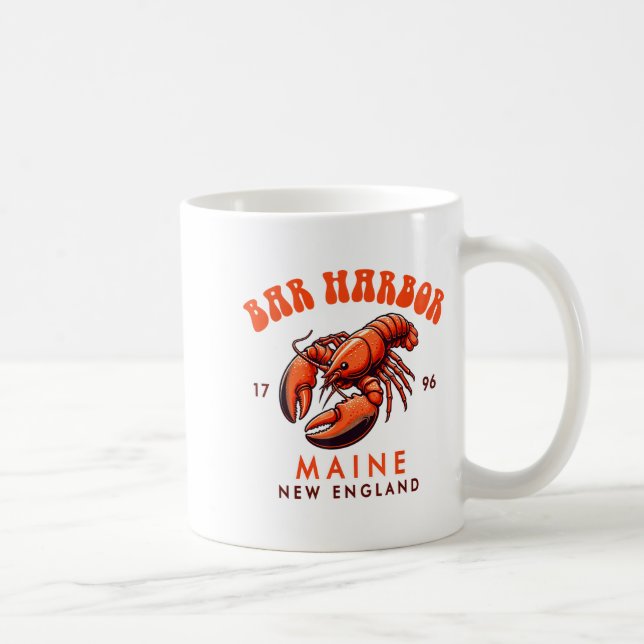 Bar Harbor Maine New England Travel Funny Bar Harb Kaffeetasse (Rechts)