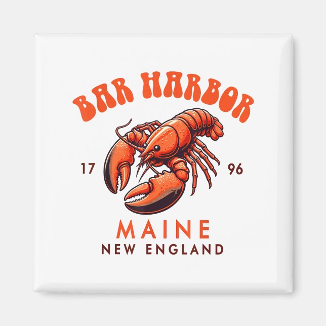 Bar Harbor Maine New England Travel Funny Bar Harb Magnet (Vorne)