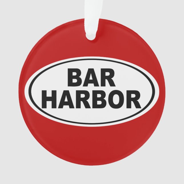 Bar Harbor Maine Ornament (Vorderseite)