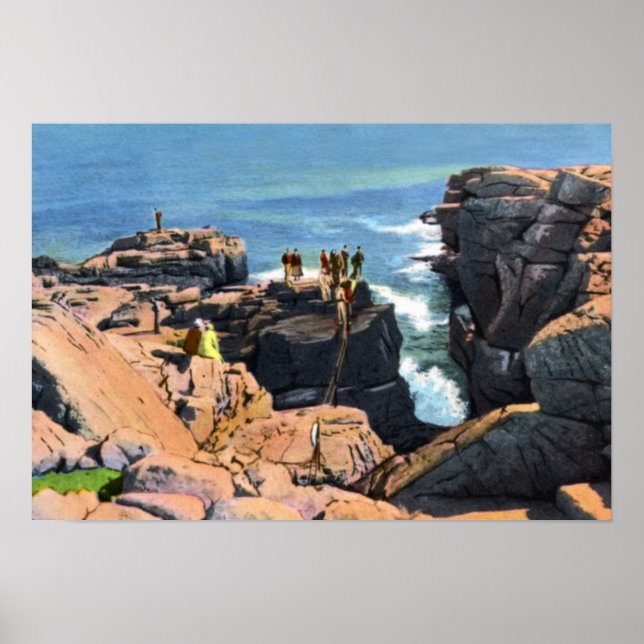Bar Harbor Maine Thunder Hole Poster (Vorne)