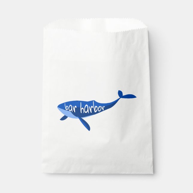 Bar Harbor Maine Whale Geschenktütchen (Vorderseite)