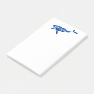 Bar Harbor Maine Whale Post-it Klebezettel