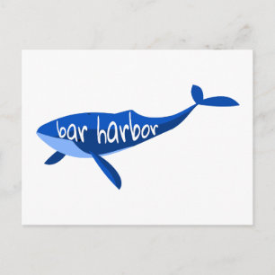 Bar Harbor Maine Whale Postkarte