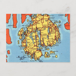 Bar Harbor - Mt Desert Island  Postkarte