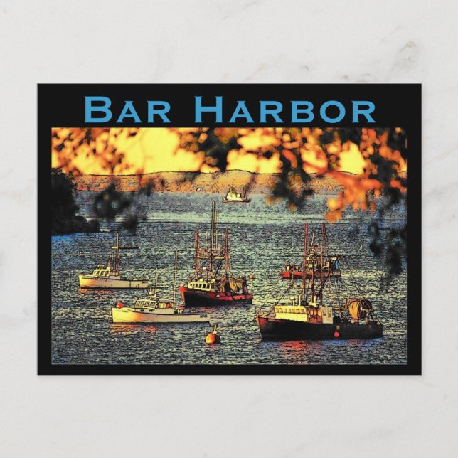 Bar Harbor Postcard Postkarte (Vorderseite)