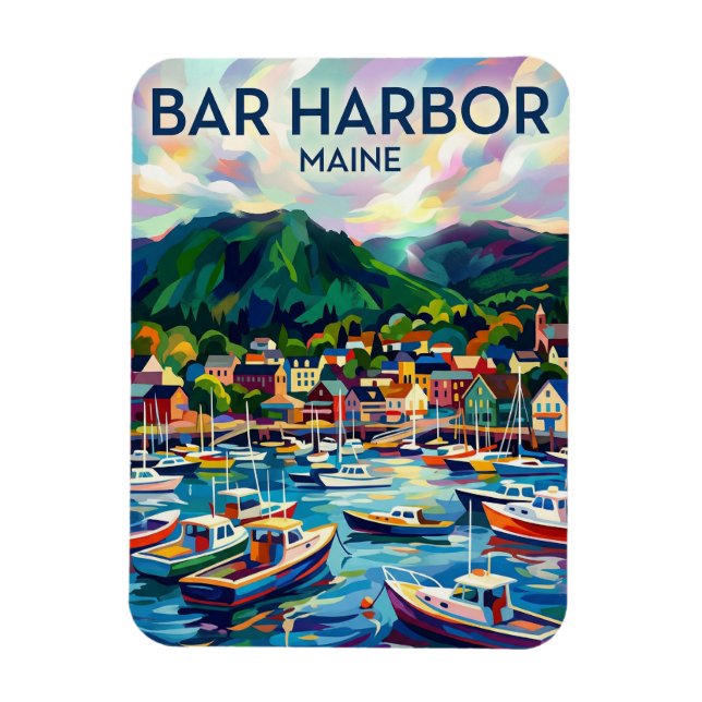 Bar Harbor USA Magnet (Vertikal)