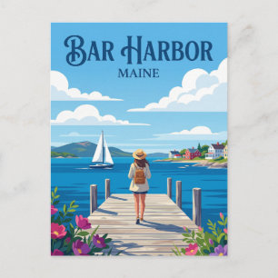 Bar Harbor USA Postkarte