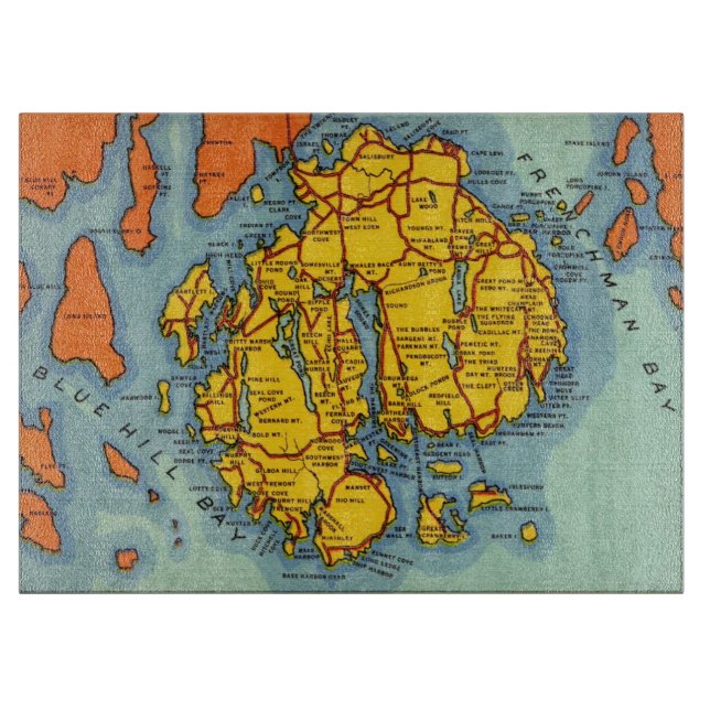 Bar Harbour - Insel der Wüste Schneidebrett (Vorderseite)
