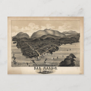 Bar Harbour, Maine 1886 Postkarte