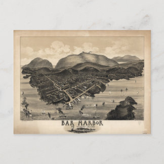 Bar Harbour, Maine 1886 Postkarte