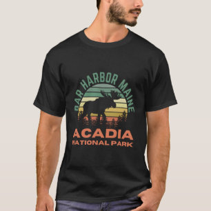 Bar Harbour Maine Acadia Nationalpark Elche T-Shirt