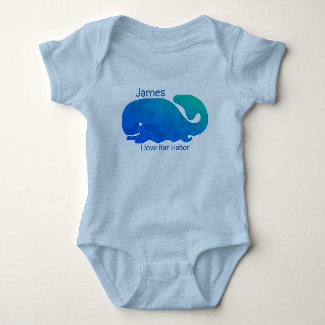 Bar Harbour Maine Baby Bodysuit Strampler (Vorderseite)