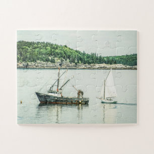 Bar Harbour Maine Boote Oversifiziert Puzzle
