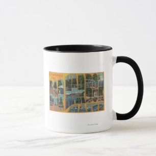 Bar Harbour, Maine - Großbuchstaben Tasse