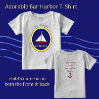 Bar Harbour Maine Niedlich Sailboat mit Kindername