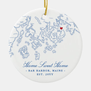 Bar Harbour Maine Ornament - Zuhause Sweet Zuhause