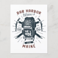 Bar Harbour Maine Rucksack Gear Retro Travel