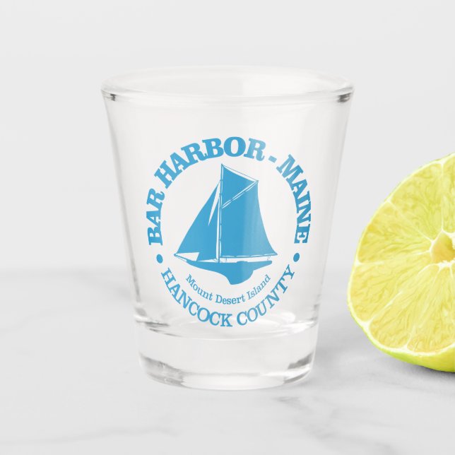 Bar Harbour (Sloop) Schnapsglas (Vorderseite)