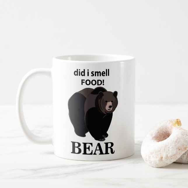 Bär hat ich genoss Funny Bear Kaffeetasse (Mit Donut)