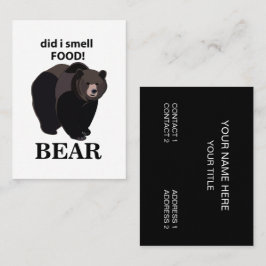 Bär hat ich genoss Funny Bear Visitenkarte