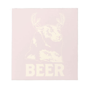 Bär + Hirsch = Bier Notizblock