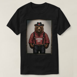 Bär-Holzfäller Canada Day T-Shirt