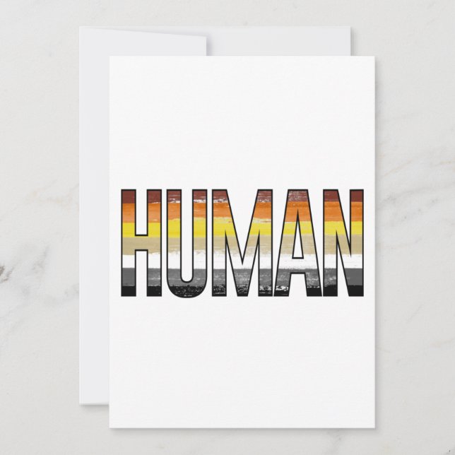 Bär human feiertagskarte (Vorderseite)