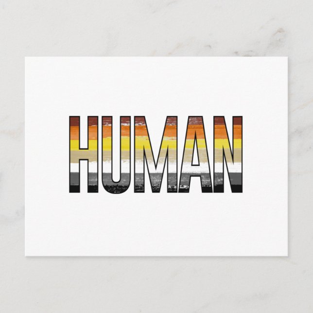 Bär human postkarte (Vorderseite)