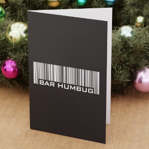 Bar Humbug - Alternatives Weihnachtsgeschenk Feiertagskarte