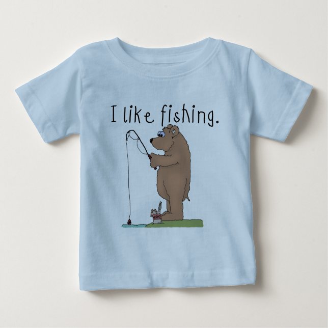Bär I mögen fischent-shirts und Geschenke Baby T-shirt (Vorderseite)